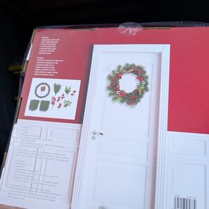 Ashland Pine and Berry Wreath - Green and Red
